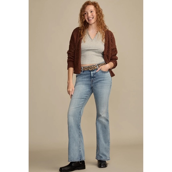 Lucky Brand Denim - Lucky Brand Women's High Rise Curvy Flare Jeans 29/8 Cabana Blue 90s‎ Indie NWT
